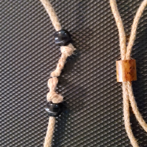 Hearts n Concho Beaded Cord Neclace/Belt - Picture 3 of 9